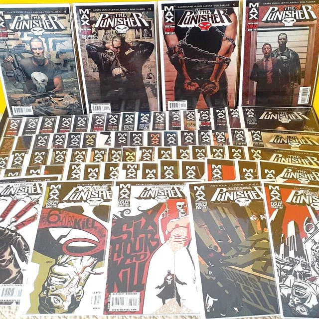 XL Punisher Marvel Comic Book Lot (108) Punisher Max Garth Ennis One-Shots VF/NM
