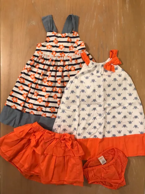 Gymboree Toddler Girls Summer Clothing Lot of 3 (2 Dresses, 1 Skirt) Size 3T
