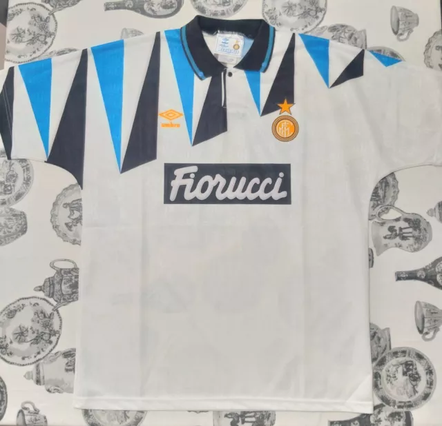 maglia shirt INTER 1992/1994 AWAY Umbro Fiorucci Camiseta ottima Vintage Tg.L