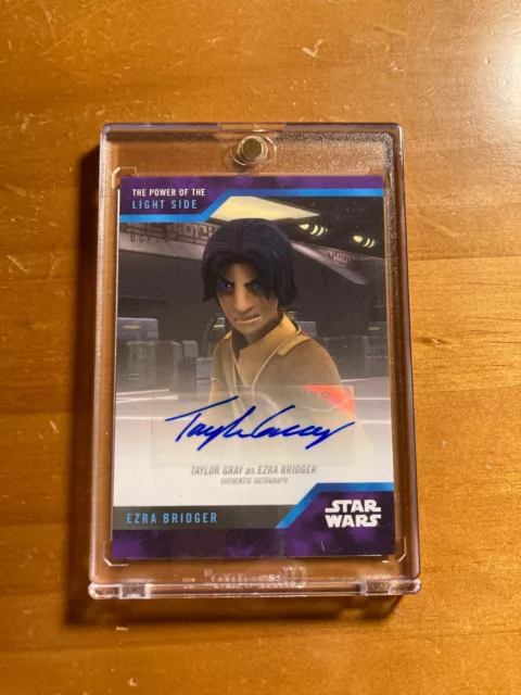 Autógrafo Taylor Gray Topps On Demand Star Wars 2019 EZRA BRIDGER/10 #25B-A