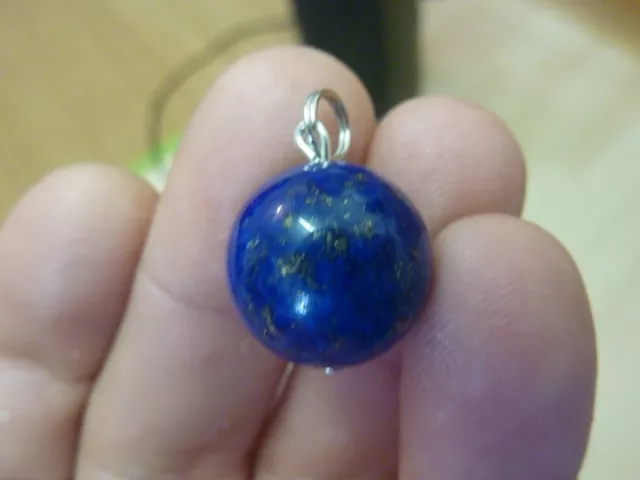 Pendentif Sphere Lapis Lazuli  1.6 Cm