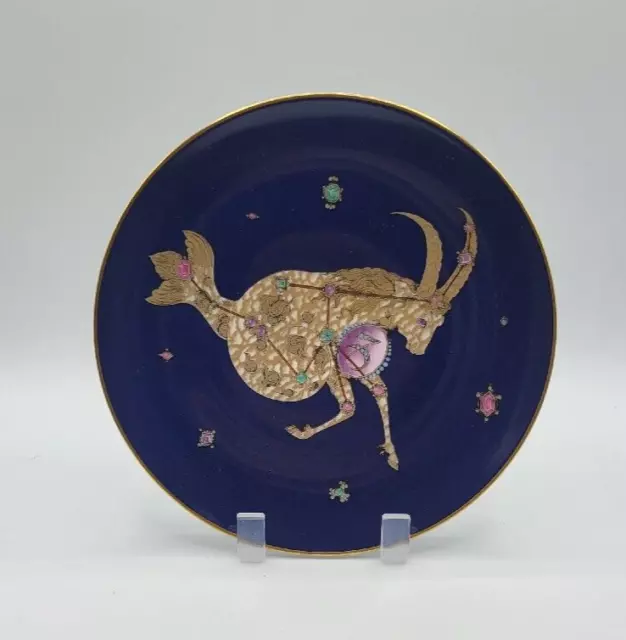 Hutschenreuther Sign of the Zodiac Plate with Case CAPRICORN by Ole Winther 1979