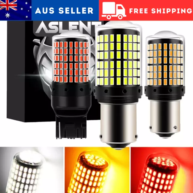 2pcs High Power 144SMD LED Bulbs - CanBus Compatible Reverse & Turn Signal Light