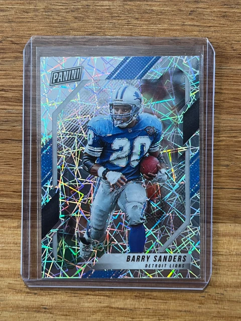 Barry Sanders Panini Prizm Vip Laser 2021 Detroit Lions Rare