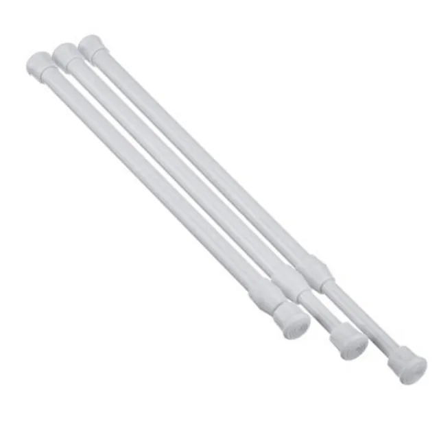 Spring Loaded Tension Curtain Rod Rail Pole Extendable