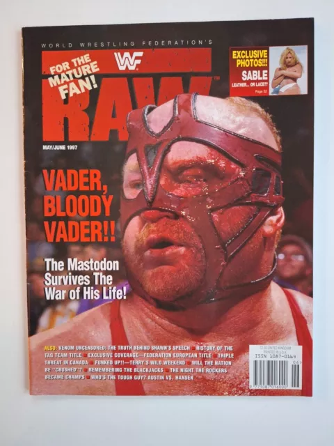 WWF Raw Magazine May / June - Vader WWE