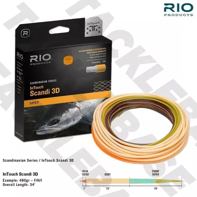 Rio Intouch Scandi 3D F/H/I Fly Fishing Line - Salmon Fishing