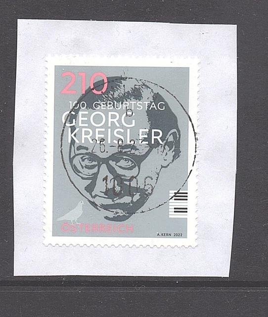 Österreich (0) Mi. Nr. 3665 mit Tagesstempel auf Papier