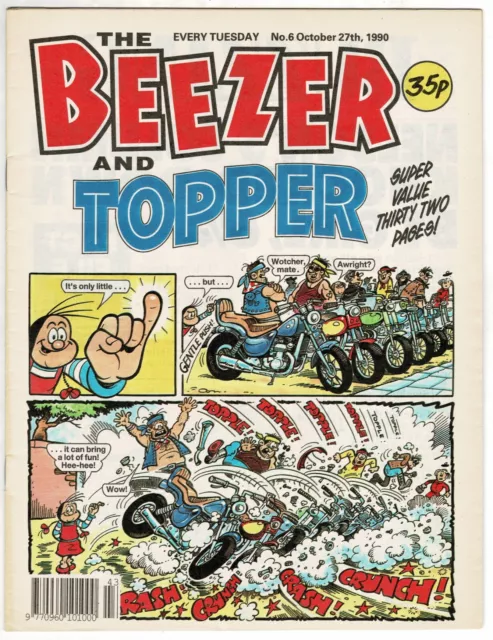The Beezer & Topper comic #6 27th October 1990 Beryl the Peril - combined P&P