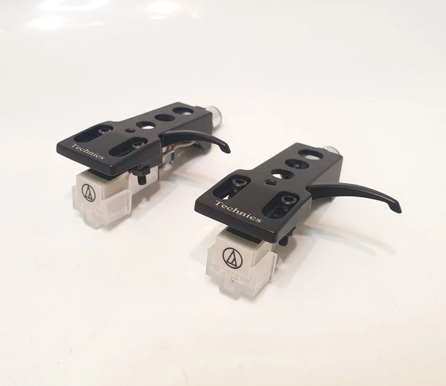 2x AT3600L Cartridges, Styli on Technics Headshells. Stanton 500 505 Alternative
