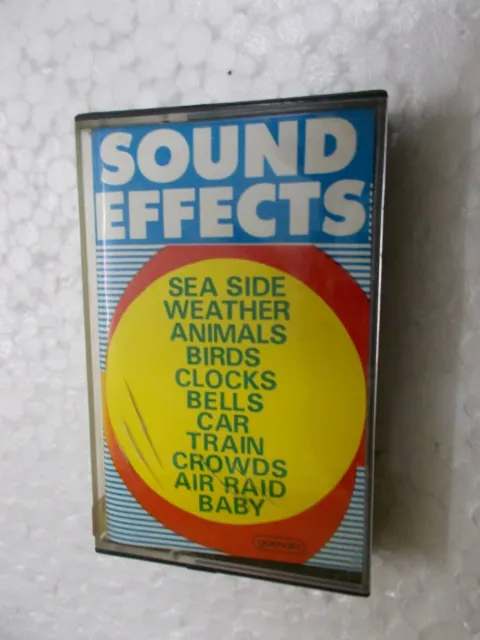 Sound Effects Sea Side Weather Animals Birds Clocks   Rare Cassette Tape India