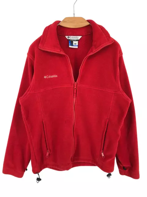 Columbia Uomo Core Zip Maglione Cardigan IN Pile Misura S