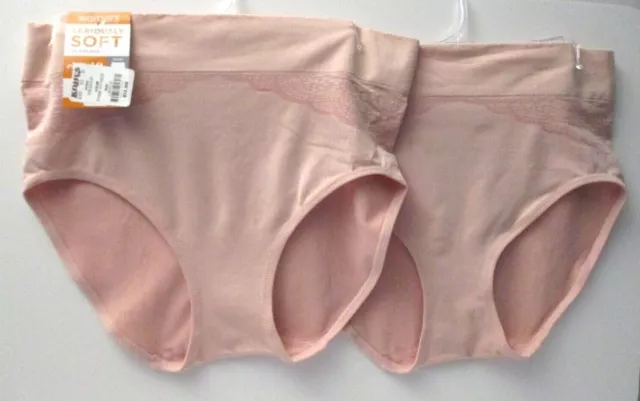 Warners brief panties seriously soft seamless 2 pair size 7/L style RS3241P