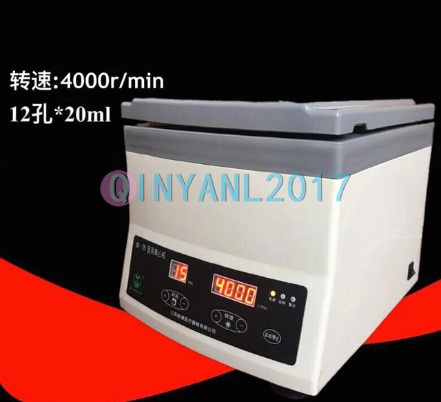 300-4000RPM 12x20ml Tubes 0-99min Timer Digital Display Lab Centrifug 80-2B