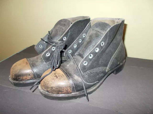 Old Original National Coal Board National British Coal Ncb Boots Size 9