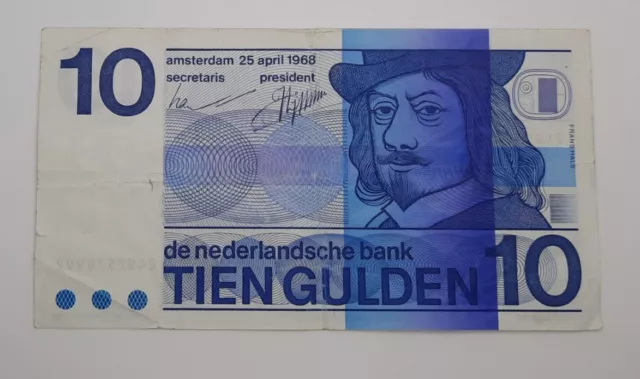 1968 - De Nederlandsche Bank, NETHERLANDS  - 10 Gulden Banknote, No. 2497570992