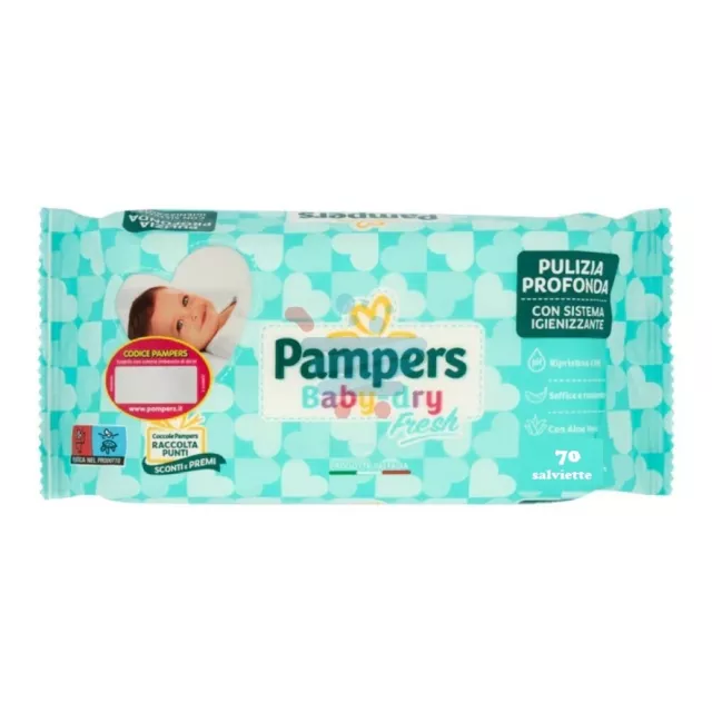 Pampers Baby Fresh Da 70 Pz Salviette Umidificate