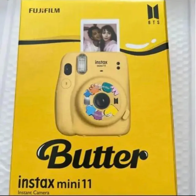 BTS Butter FUJIFILM instax Mini 11 Yellow K-POP  With Strap Official From Japan.