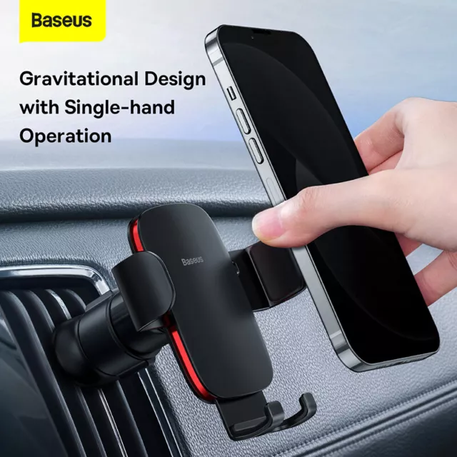 Baseus Upgrade Car Phone Holder Air Vent Gravityt Mount Cradle Stand Universal 2