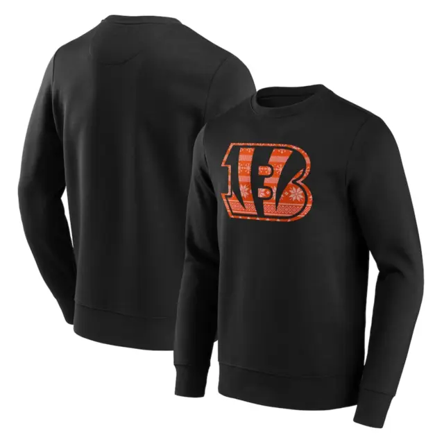 Cincinnati Bengals Men's Sweatshirt (Size L) NFL Christmas Graphic Top - New