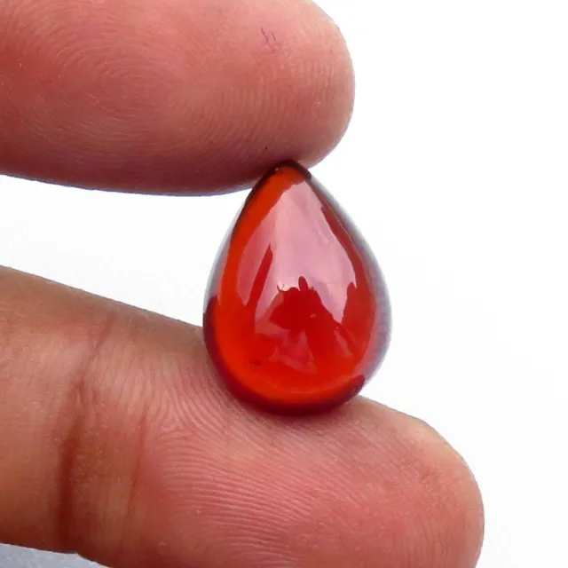Natural African Hessonite Garnet Gems 15x11 mm Red Garnet Pear Cabs 8 Cts GH-117