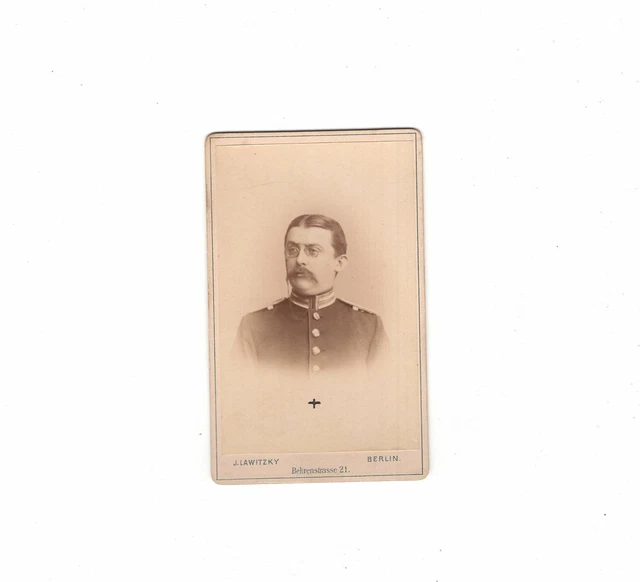 CDV Foto Soldat - Berlin 1880er