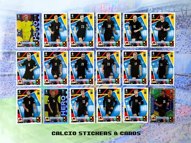 LOT De 18 Cartes Espagne (dont Champions) - Topps Match Attax UEFA Euro 2024