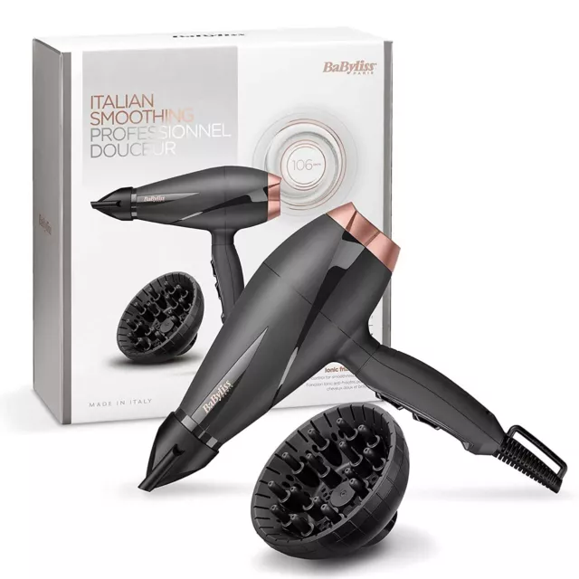 Sèche-cheveux BaByliss Smooth Pro 6709DE 2100 W Noir