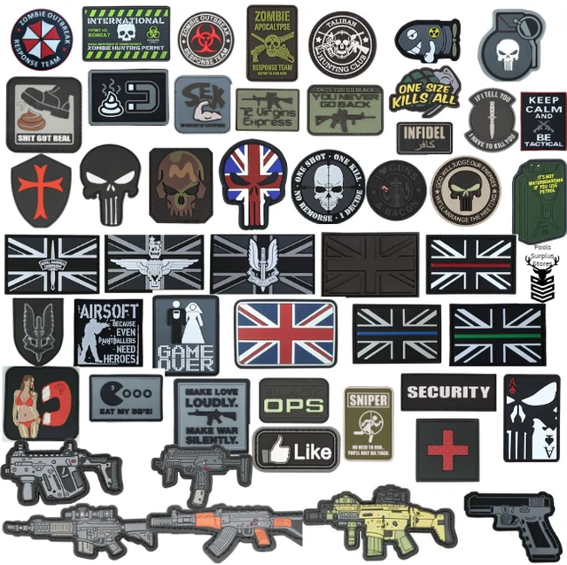 UK Tactical PVC Patch Union Jack Tactical Morale Patch &ndash; UK Hook &amp; Loop Military PVC 3D Patch For Airsoft Call Of Duty Patch