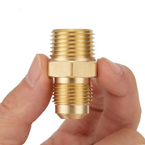 3 PCS Metals Brass Couples Tube Fitting Half Union Gas Adapter 1/2&...