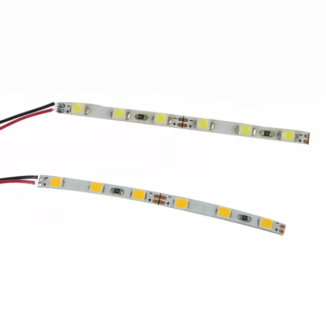 Flexible 12V~18V LED Light Strip for Dollhouse & Model Railroad Pack of 10