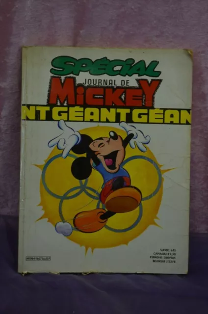 Ancienne Revue Special  Journal De Mickey Geant