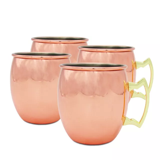 4x 19oz Moscow Mule Mug Drinking Home Party Bar Cocktails Wine Copper Cup