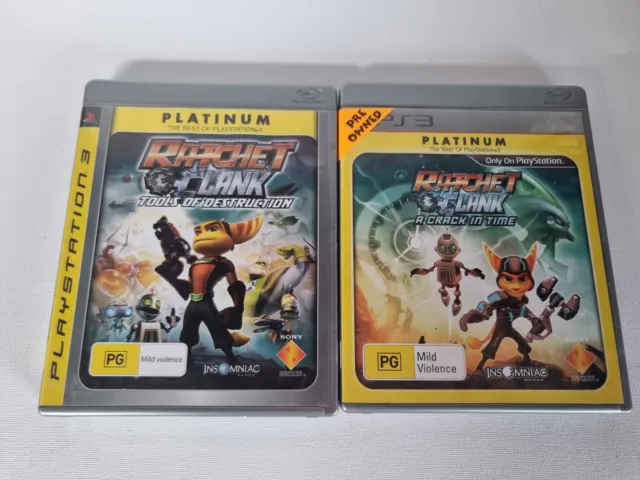 Ratchet And Clank A Crack In Time PS3 Sony Playstation 3 Game With Manual