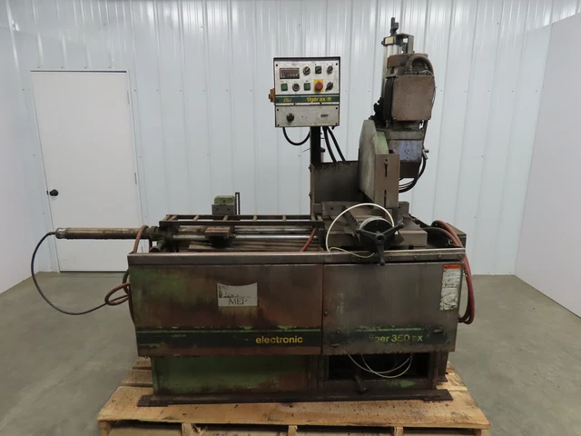 MEP Tiger 350 AX Automatic Cold Saw 14" With Miter Cold Cut Saw Runs MEP Tiger 350 AX Automatic Cold Saw 14" With Miter Cold Cut Saw Runs