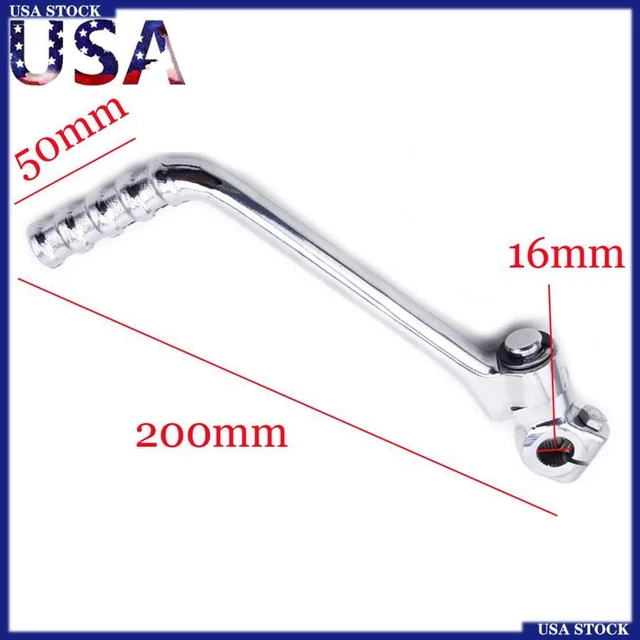 US Shipping Chrome 16mm Kick Starter Lever for 50cc-160cc ATV Quad Motorcycle