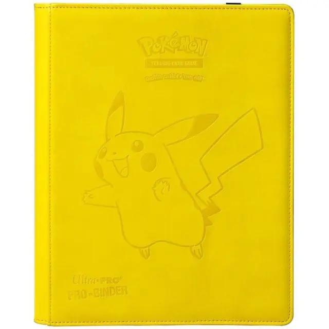 Raccoglitore Ultra Pro Premium Binder  9 Tasche 360 carte PIKACHU Pelle Pokemon