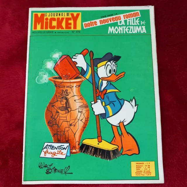 Le Journal de Mickey n°879 avril 1969*Vols essais du Concorde*Pub réveil JAZ/TBE