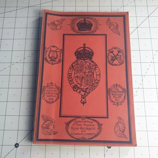 Form & Order The Coronation King George VI Queen Elizabeth 1937 Paperback Book