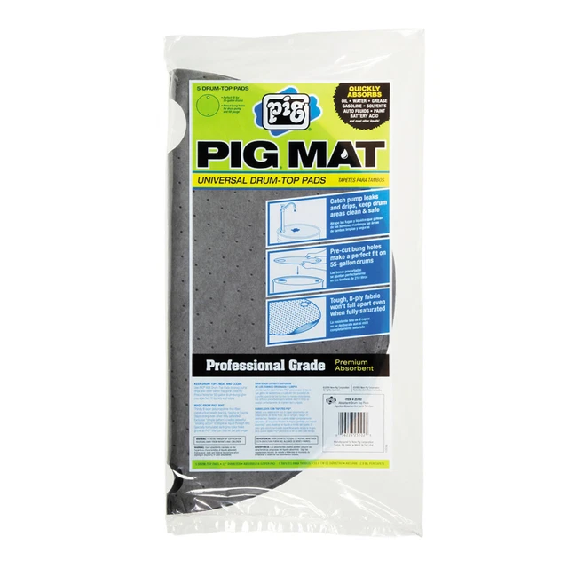 22" Drum Top Absorbent Pad - 5 Pack 25102 New Pig Corporation 25102 0