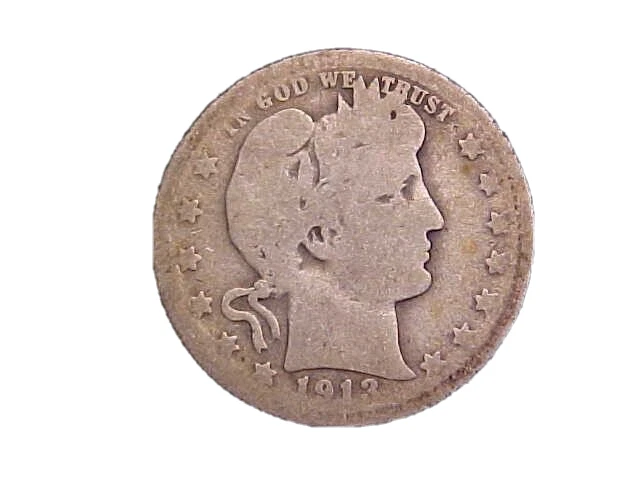 1913-D Barber Silver Quarter - Nice Circ Collector Coin!-c2885sxx2