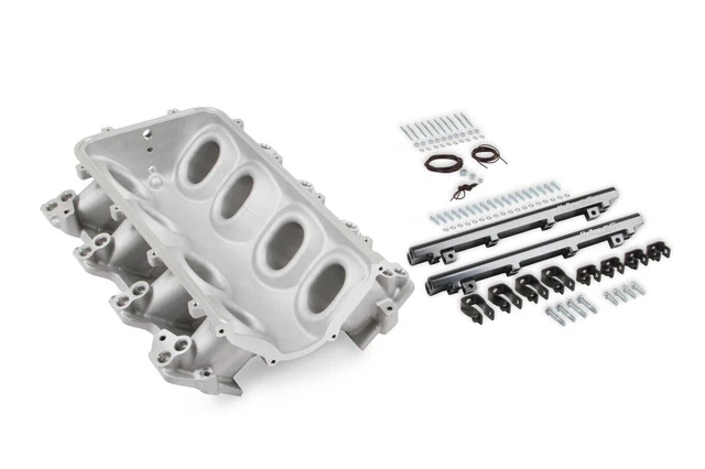 Holley EFI Dual Fuel Injector Ls1 Ultra Lo-Ram Manifold Base GM LS1/LS2/LS6