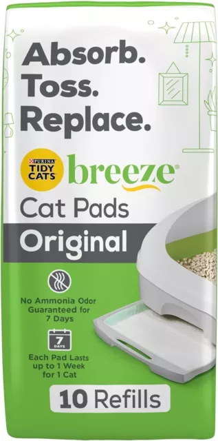 (6 pack) Purina Tidy Cats Breeze Litter System Cat Pad Refills, Breeze 10ct each