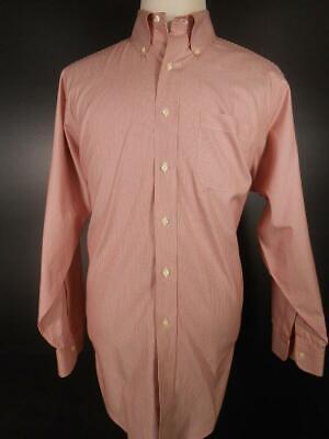Beautiful Men's 16.5 33 Brooks Brothers Red Striped Long Sleeve Button Shirt