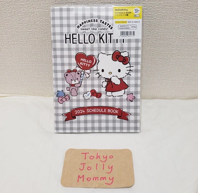 HELLO KITTY DIARY 2024 Monthly Schedule Book Sanrio Characters Cafe B6