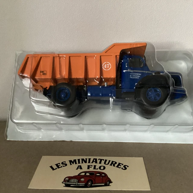 Miniature Camion Berliet GLM 10 Benne Carrière Marrel 1953 – Échelle 1:43 Métal – Collection Ixo Hachette