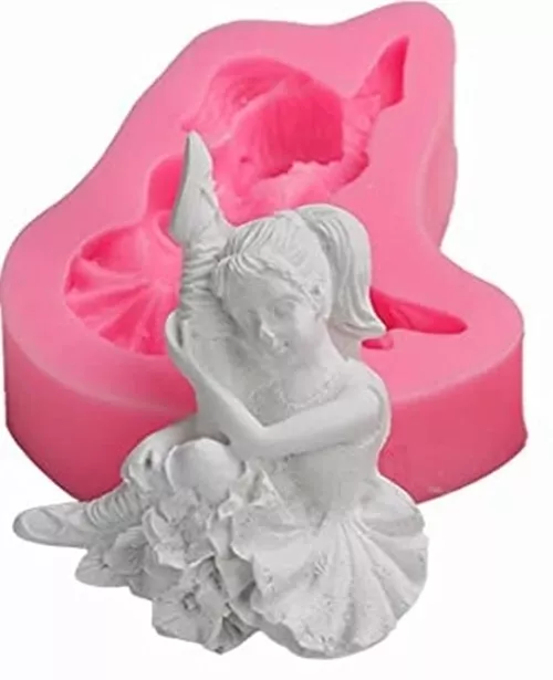 Ballet Dancer Mould Silicone Ballerina Chocolate Fondant Cake Decorating Topper