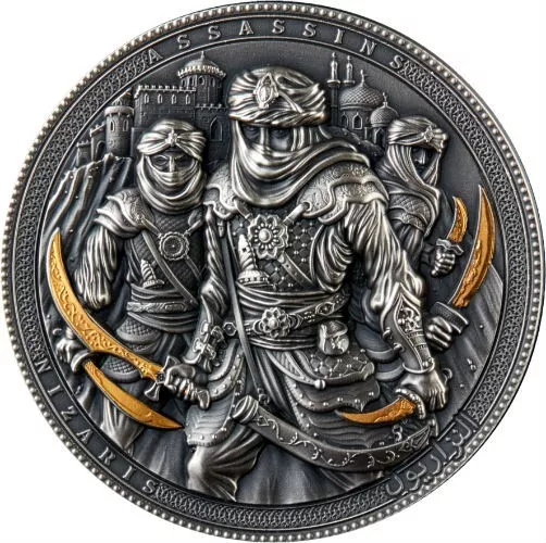 2019 Nizaris Assassins  2 oz Pure Silver Coin