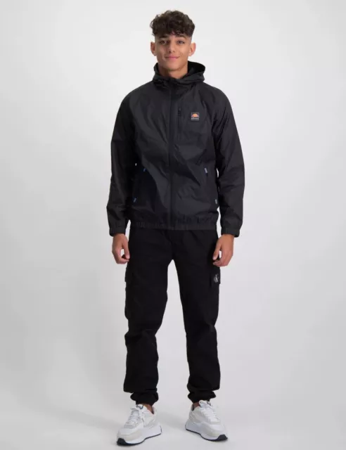 ELLESSE BOYS JACKET Prius Fade JNR Blue Overhead 10 to 11 Years