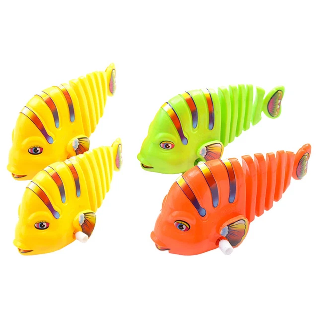4 Pcs Jouet Poisson De Bain Pour Enfant Jouets Mécanique Bébé Prendre Un